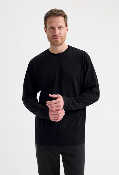Uneek Long Sleeve T-shirt Black