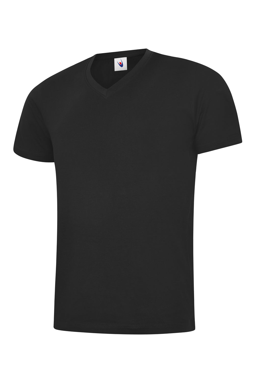 Uneek Classic V Neck T-shirt Black
