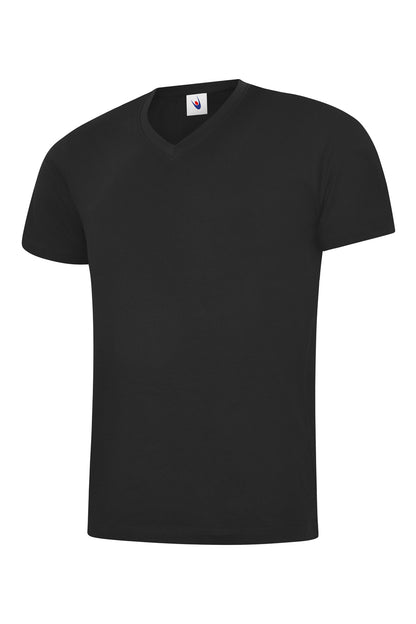 Uneek Classic V Neck T-shirt Black