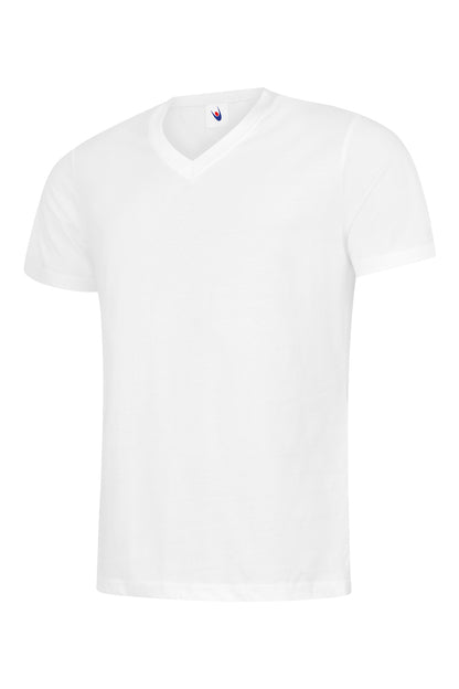Uneek Classic V Neck T-shirt White