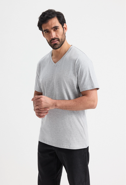 Uneek Classic V Neck T-shirt Black