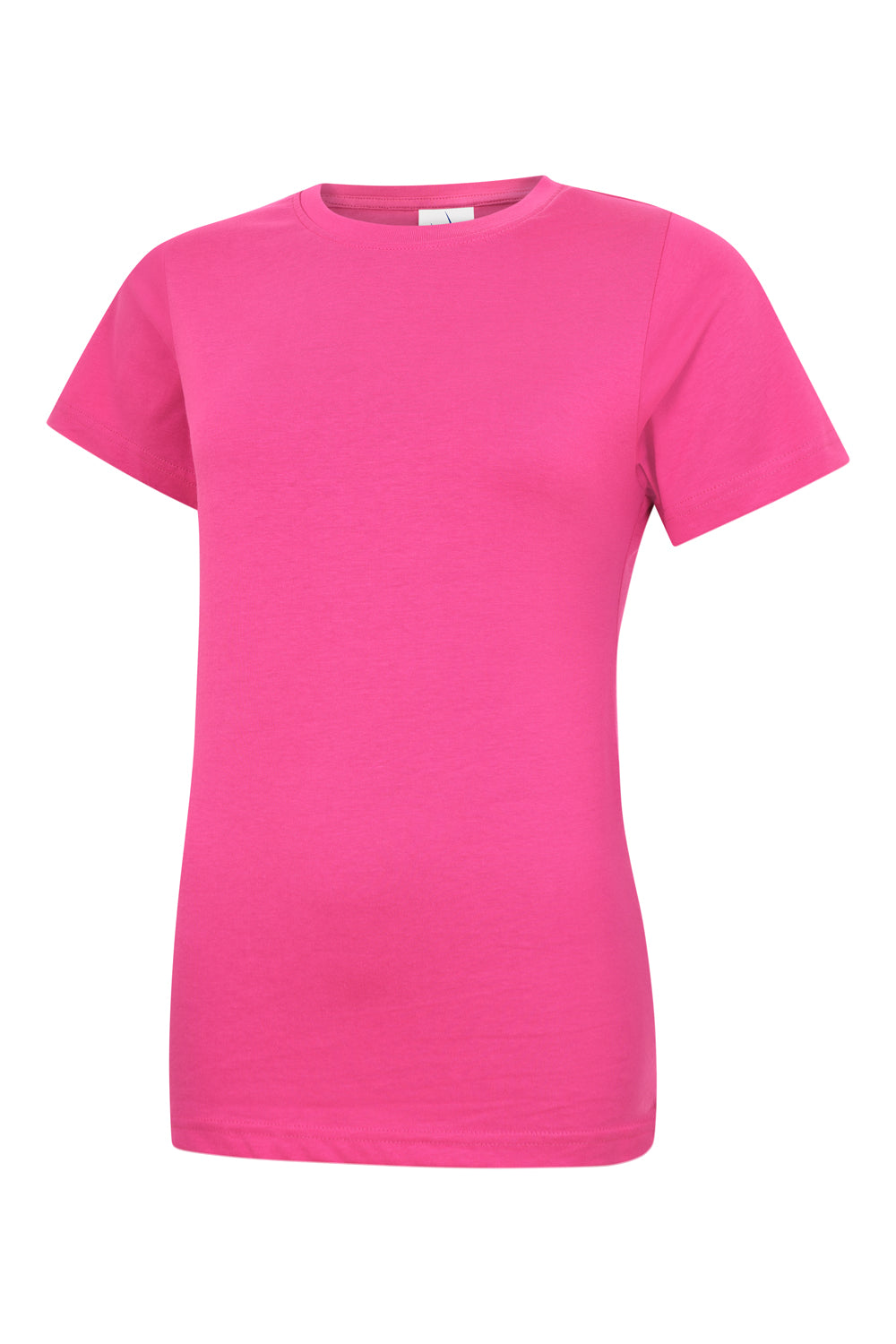 Uneek Ladies Classic Crew Neck T-Shirt Hot Pink