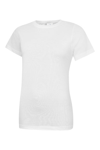Uneek Ladies Classic Crew Neck T-Shirt White