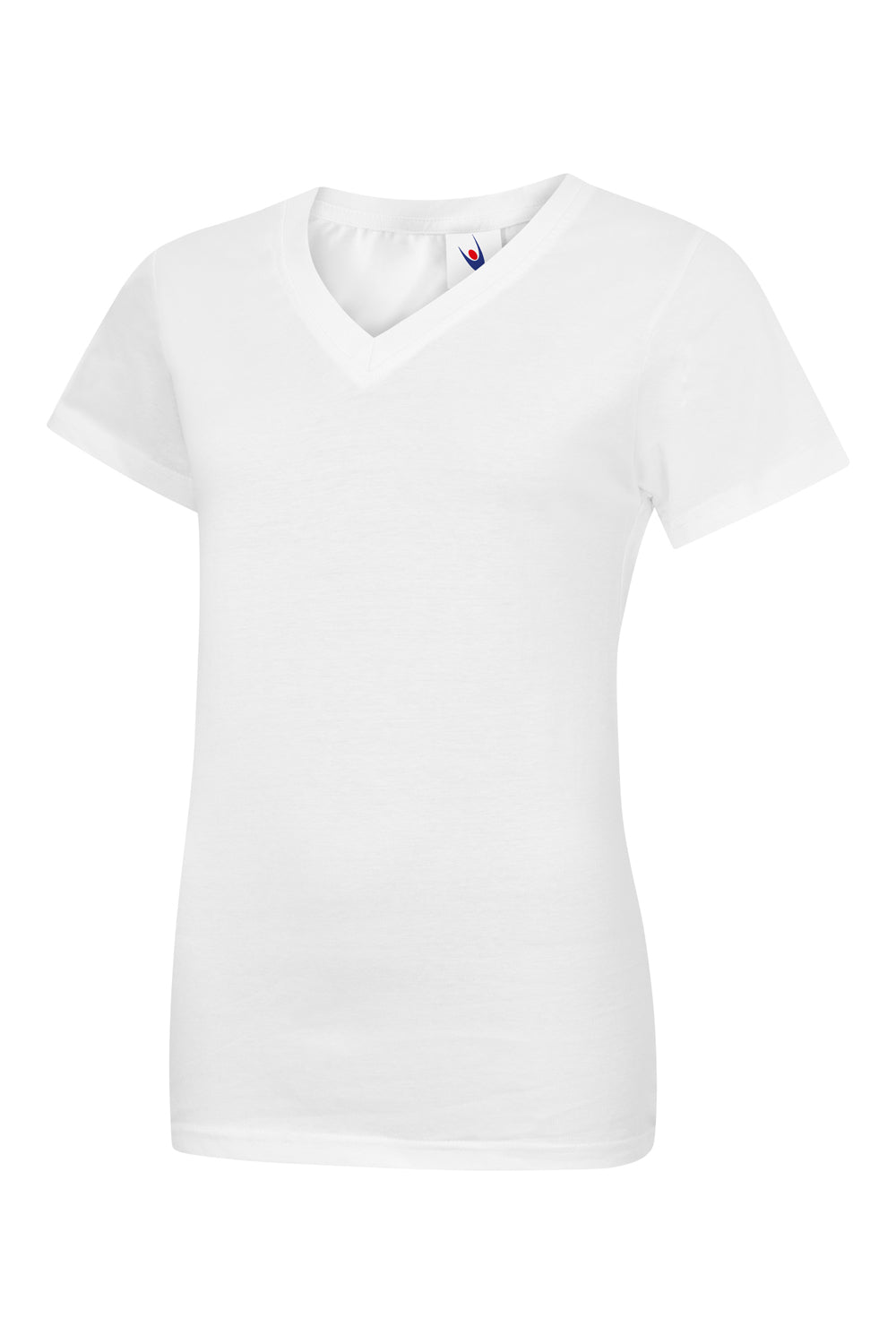Uneek Ladies Classic V Neck T Shirt White