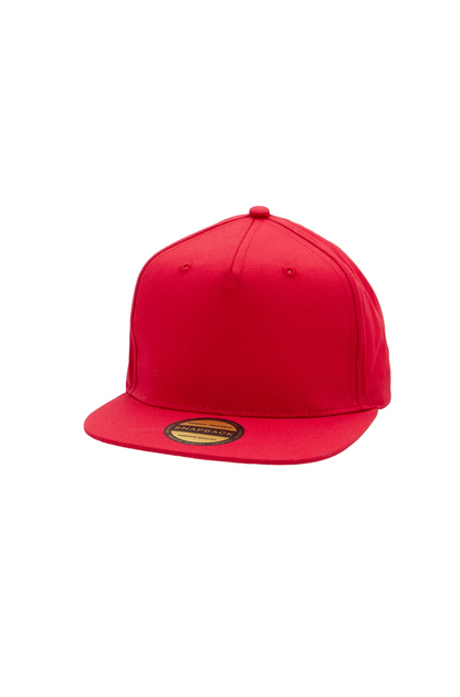 Uneek Original Snapback 5 Panel Cap Red