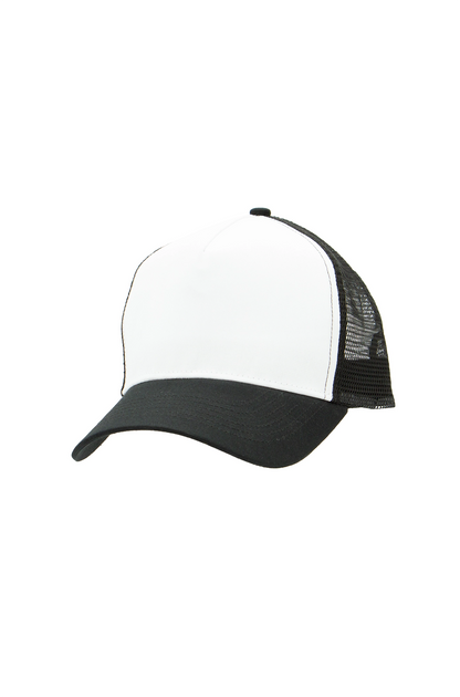 Uneek Snapback Trucker Cap White/Black