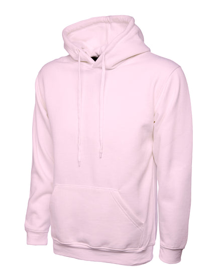 Uneek Classic Hooded Sweatshirt Pink