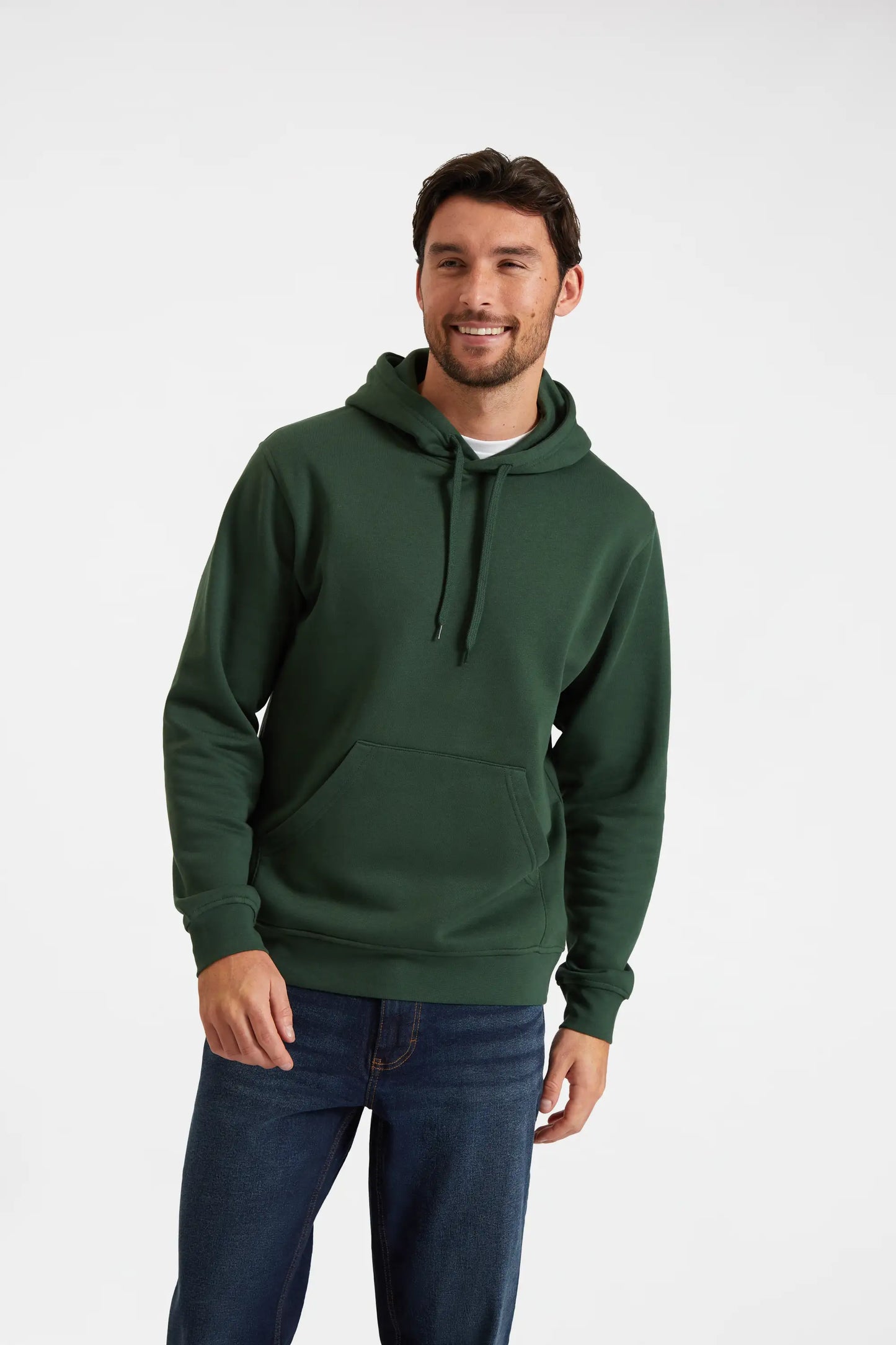 Uneek Classic Hooded Sweatshirt Bottle Green