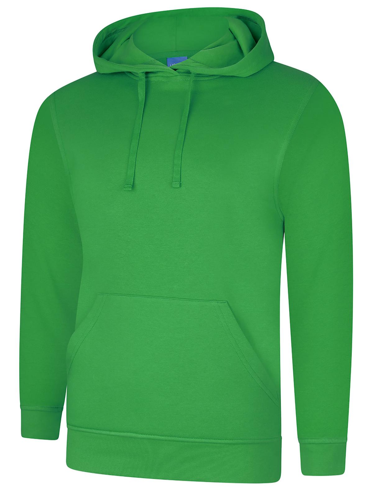 Uneek Deluxe Hooded Sweatshirt Amazon Green