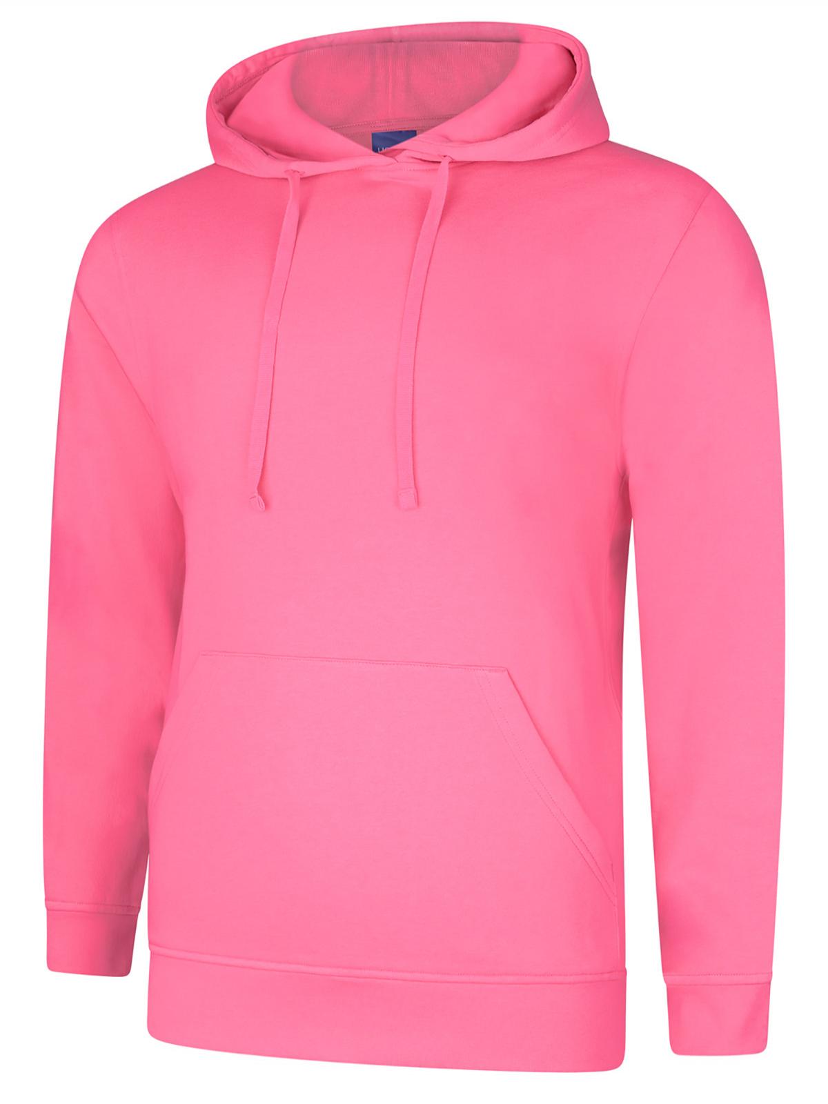 Uneek Deluxe Hooded Sweatshirt Candy Floss