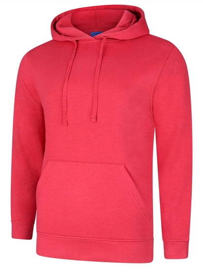 Uneek Deluxe Hooded Sweatshirt Cranberry