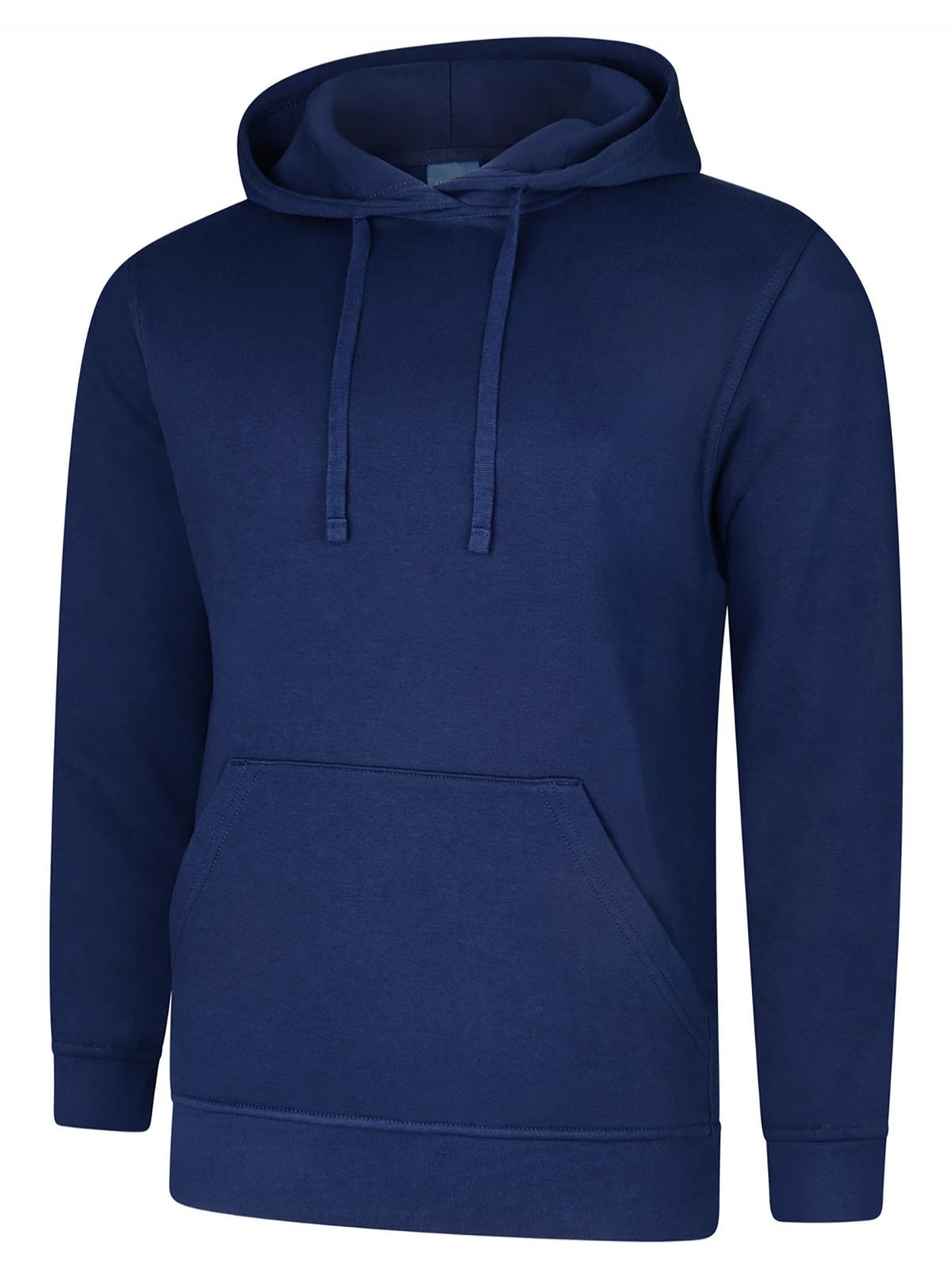 Uneek Deluxe Hooded Sweatshirt French Navy