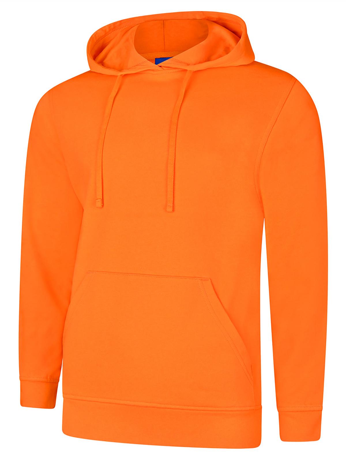 Uneek Deluxe Hooded Sweatshirt Orange