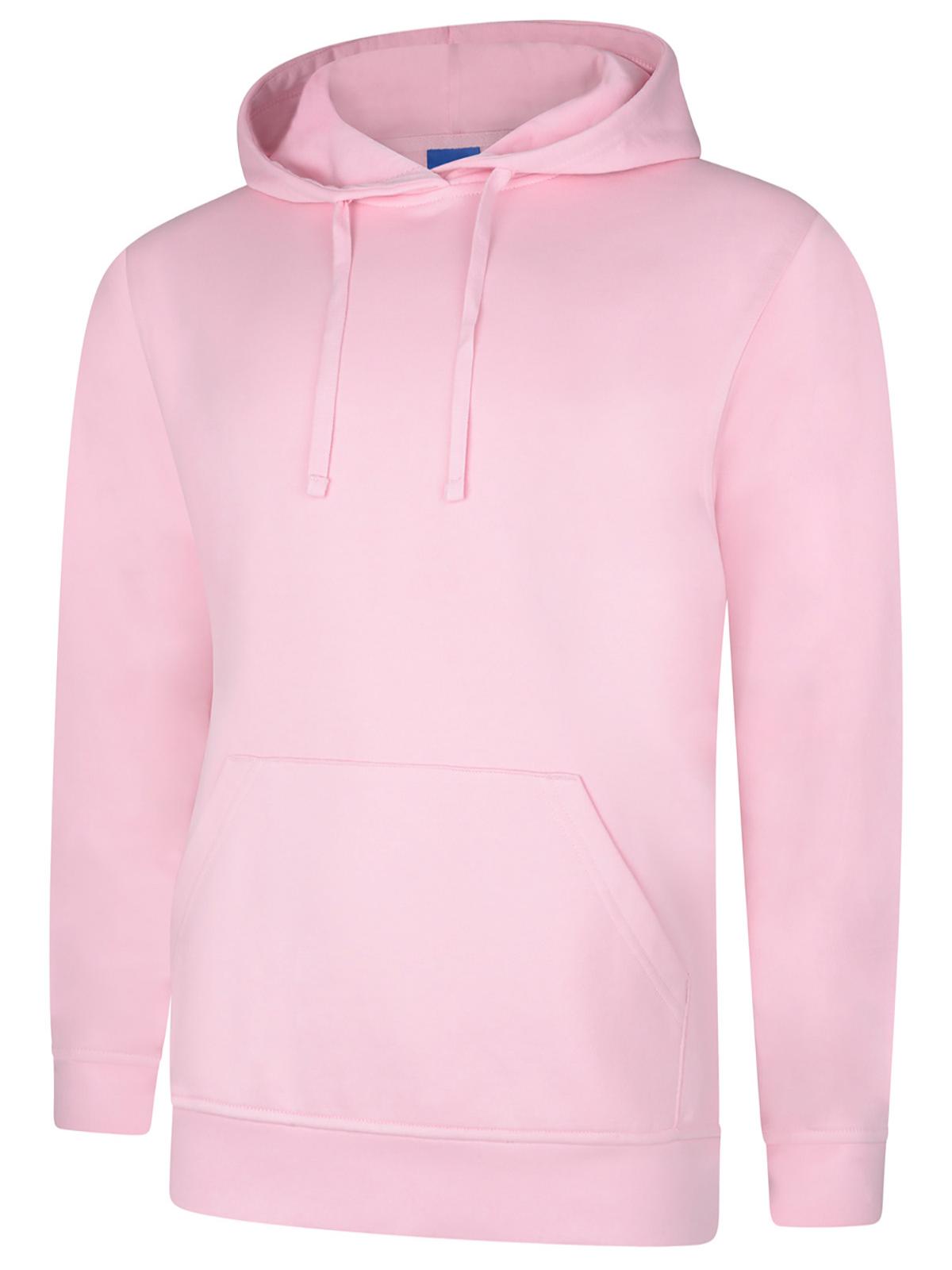 Uneek Deluxe Hooded Sweatshirt Pink