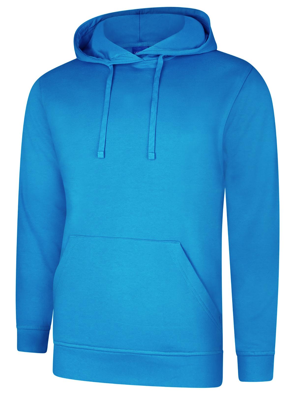 Uneek Deluxe Hooded Sweatshirt Reef Blue