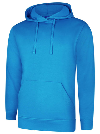Uneek Deluxe Hooded Sweatshirt Reef Blue