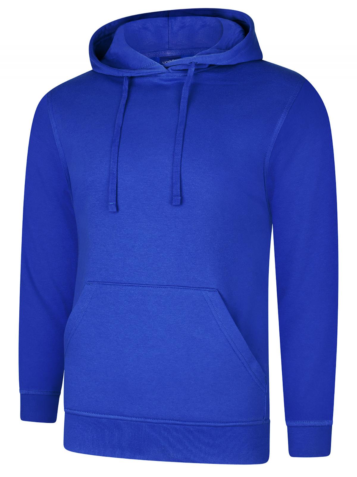 Uneek Deluxe Hooded Sweatshirt Royal