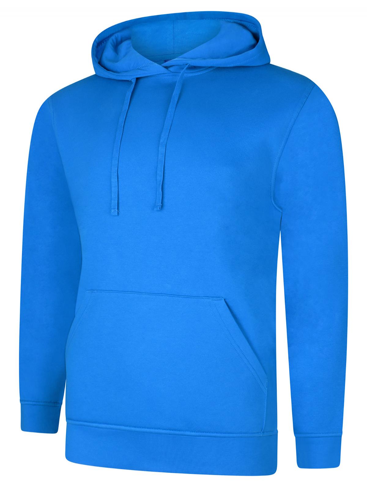 Uneek Deluxe Hooded Sweatshirt Tropical Blue