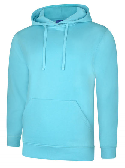 Uneek Deluxe Hooded Sweatshirt Turquoise