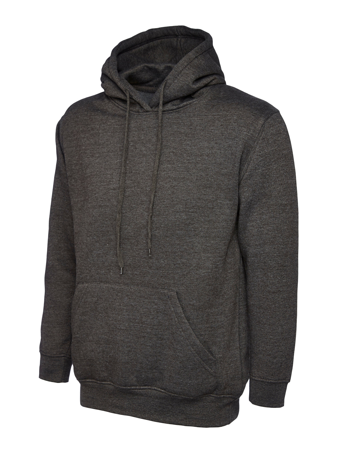 Uneek Ladies Deluxe Hooded Sweatshirt Charcoal