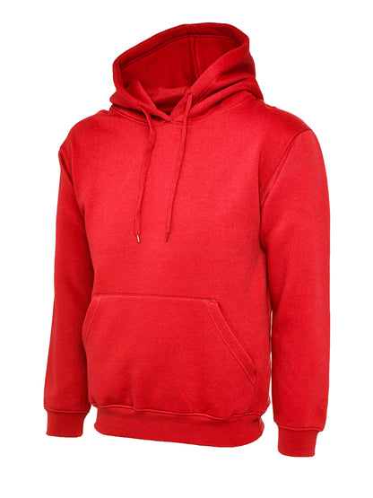 Uneek Ladies Deluxe Hooded Sweatshirt Red