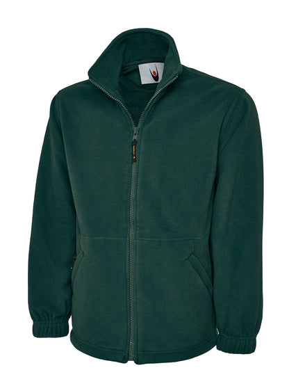 Uneek Premium Full Zip Micro Fleece Jacket Bottle Green