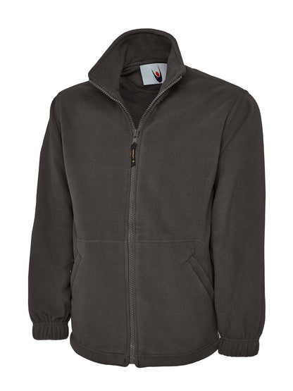 Uneek Premium Full Zip Micro Fleece Jacket Charcoal
