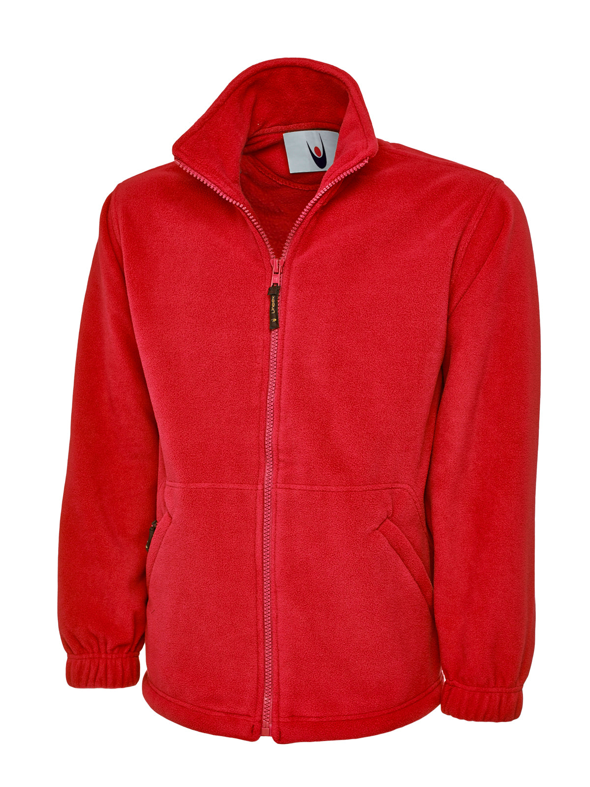Uneek Premium Full Zip Micro Fleece Jacket Red