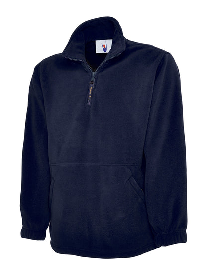 Uneek Premium 1/4 Zip Micro Fleece Jacket Navy