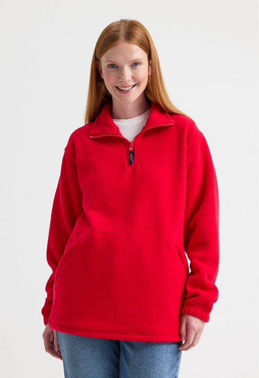 Uneek Premium 1/4 Zip Micro Fleece Jacket Bottle Green