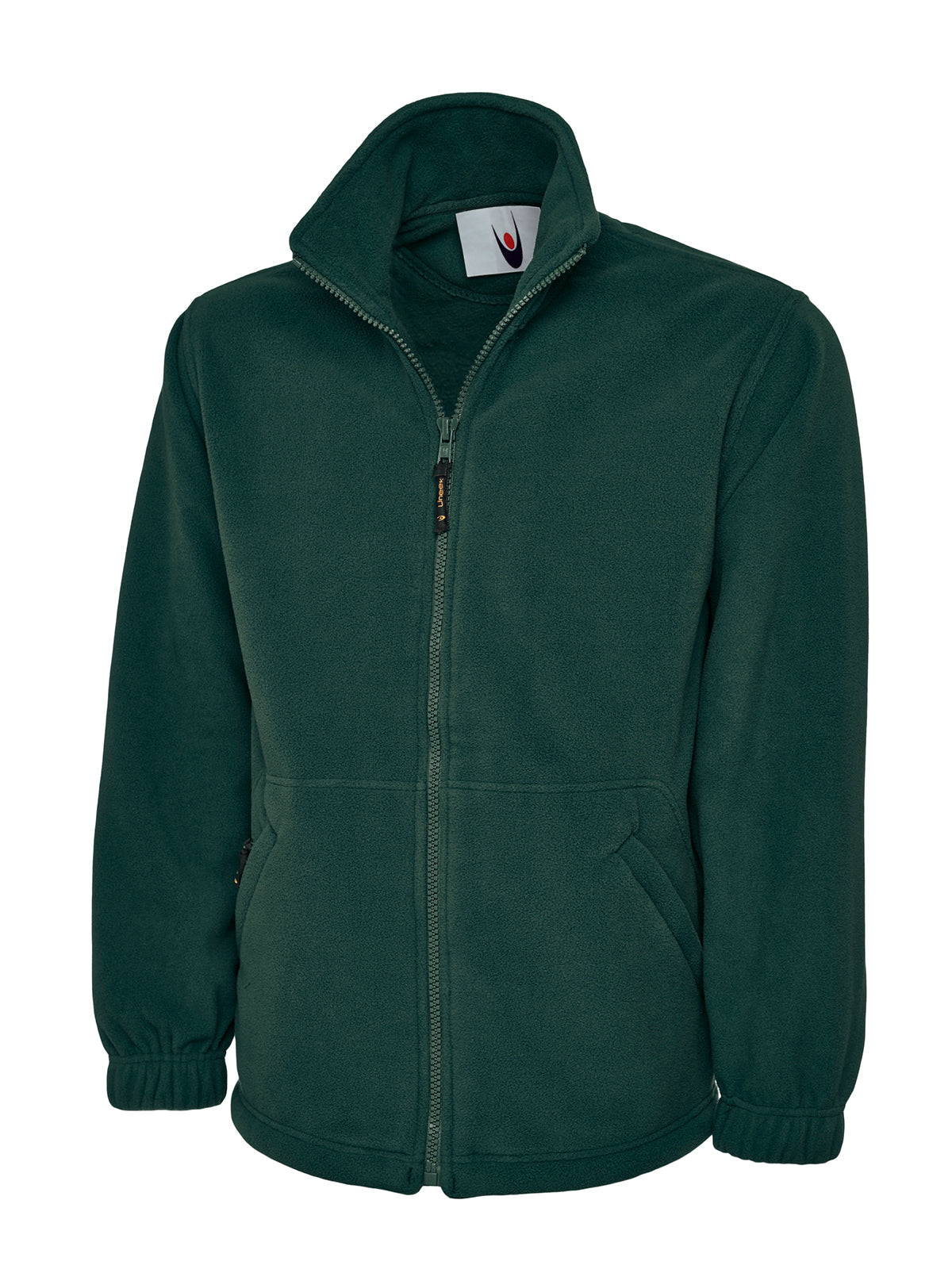 Uneek Classic Full Zip Micro Fleece Jacket Bottle Green