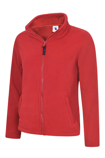 Uneek Ladies Classic Full Zip Fleece Jacket Red