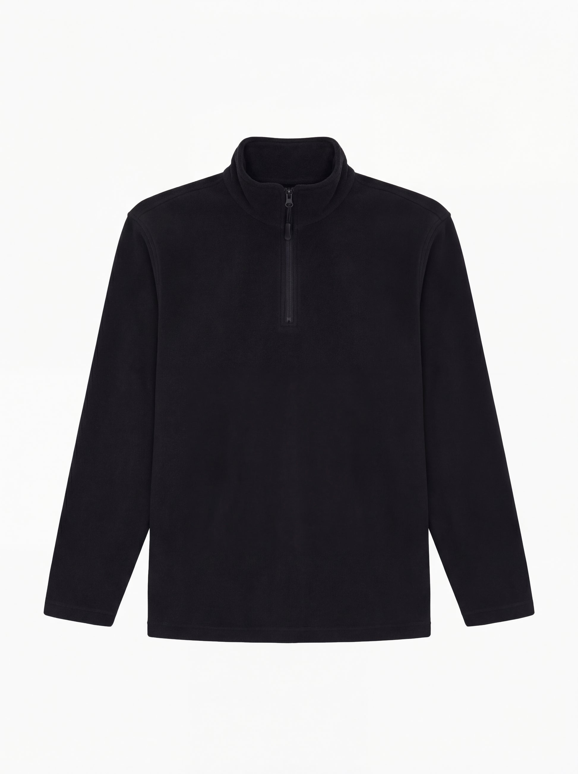 Uneek Lightweight Quarter Zip Microfleece Jacket Black
