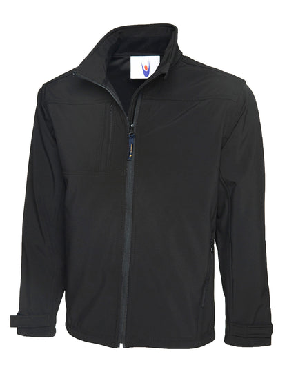 Uneek Premium Full Zip Soft Shell Jacket Black
