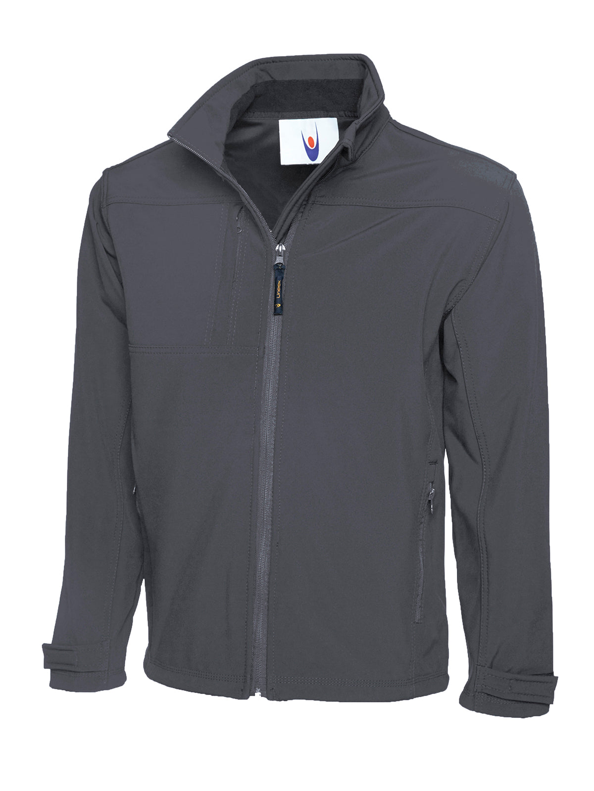 Uneek Premium Full Zip Soft Shell Jacket Light Grey