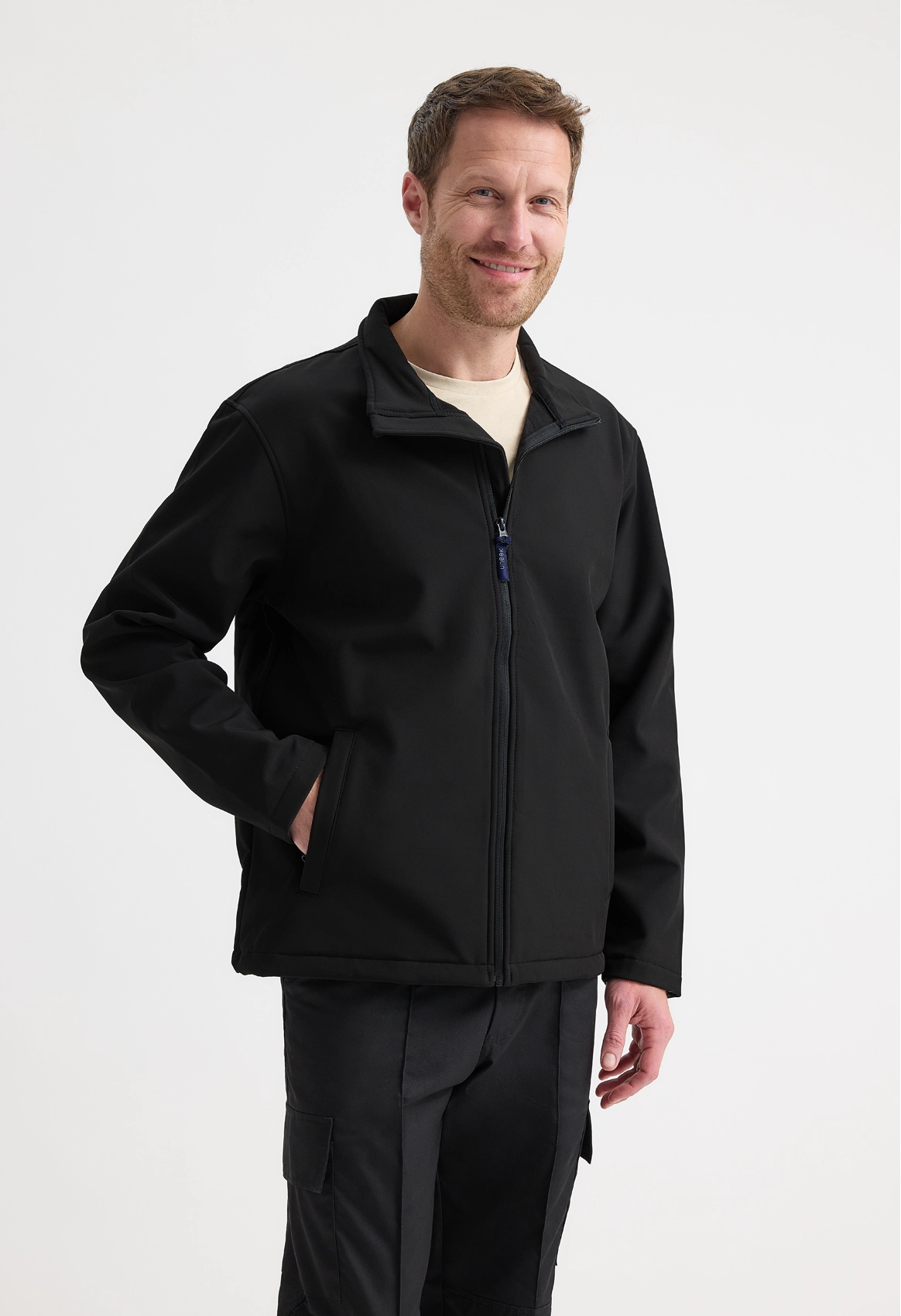 Uneek Classic Full Zip Soft Shell Jacket Black