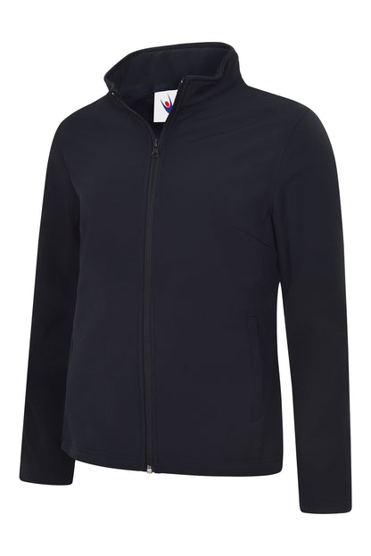 Uneek Ladies Classic Full Zip Soft Shell Jacket Navy