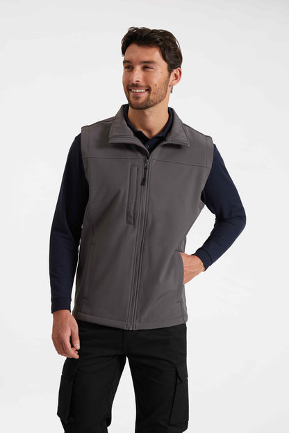 Uneek Premium Printable Softshell Gilet Black