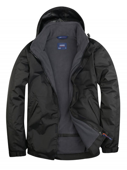Uneek Premium Outdoor Jacket Black/Grey