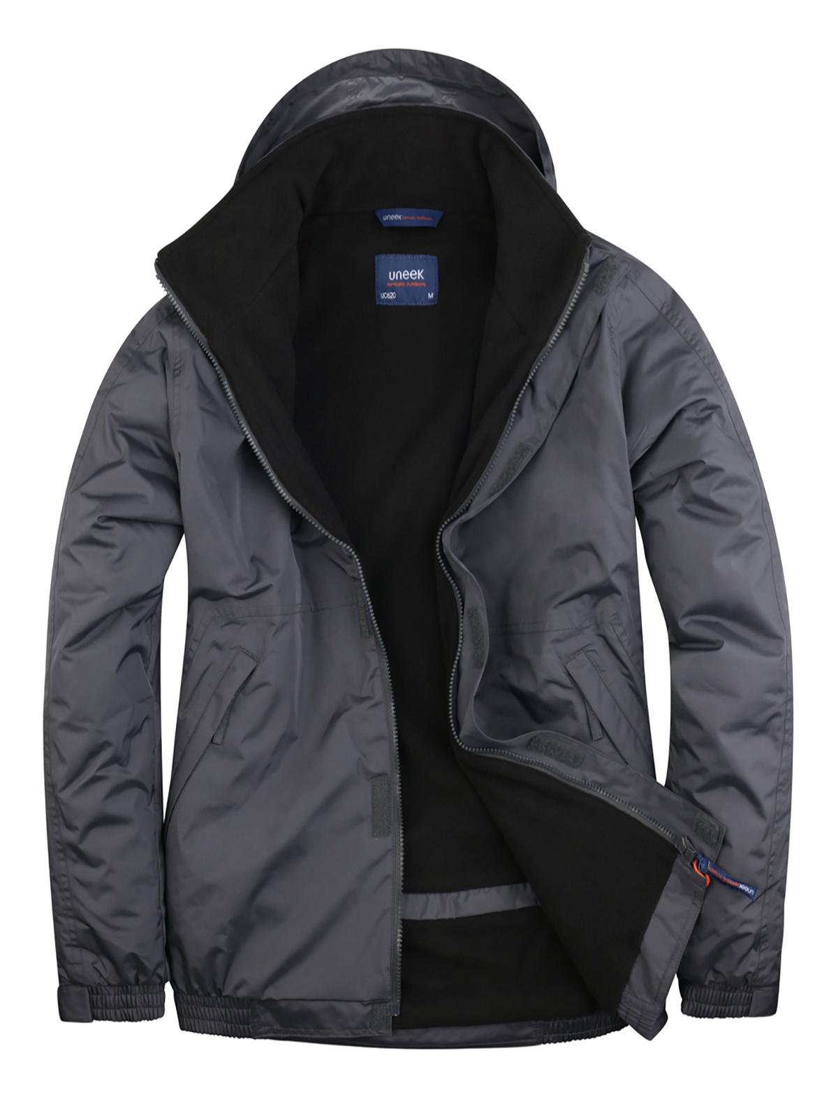 Uneek Premium Outdoor Jacket Deep Grey/Black