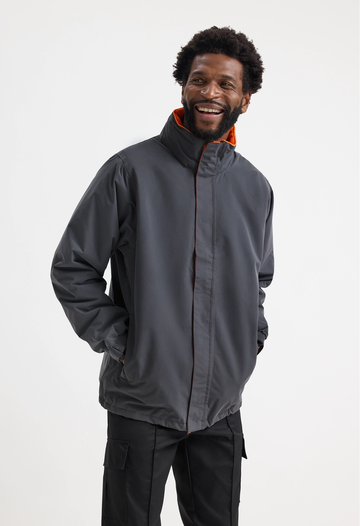 Uneek Deluxe Outdoor Jacket Black/Submarine Yellow