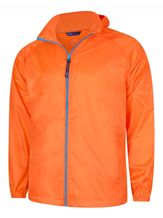 Uneek Active Jacket Fiery Orange/Surf Blue