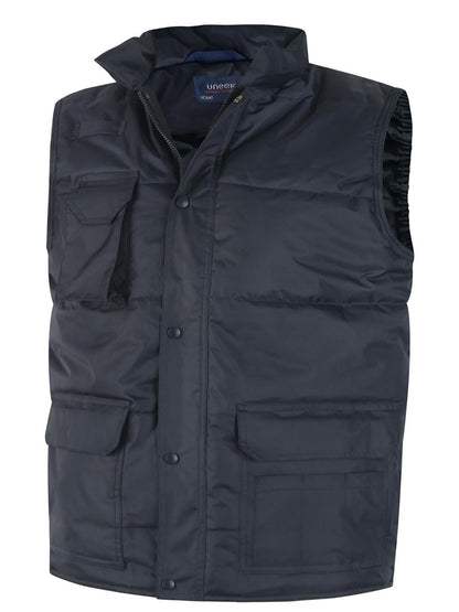 Uneek Super Pro Body Warmer Navy