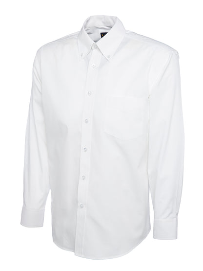 Uneek Mens Pinpoint Oxford Full Sleeve Shirt White