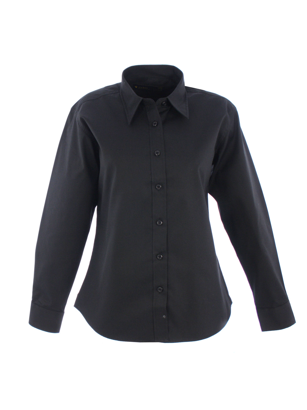 Uneek Ladies Pinpoint Oxford Full Sleeve Shirt Black