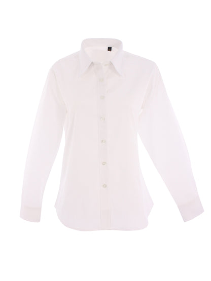 Uneek Ladies Pinpoint Oxford Full Sleeve Shirt White