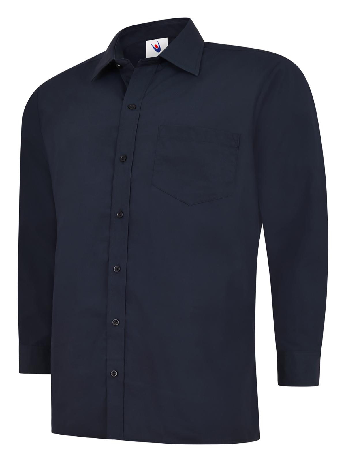 Uneek Mens Poplin Full Sleeve Shirt Navy