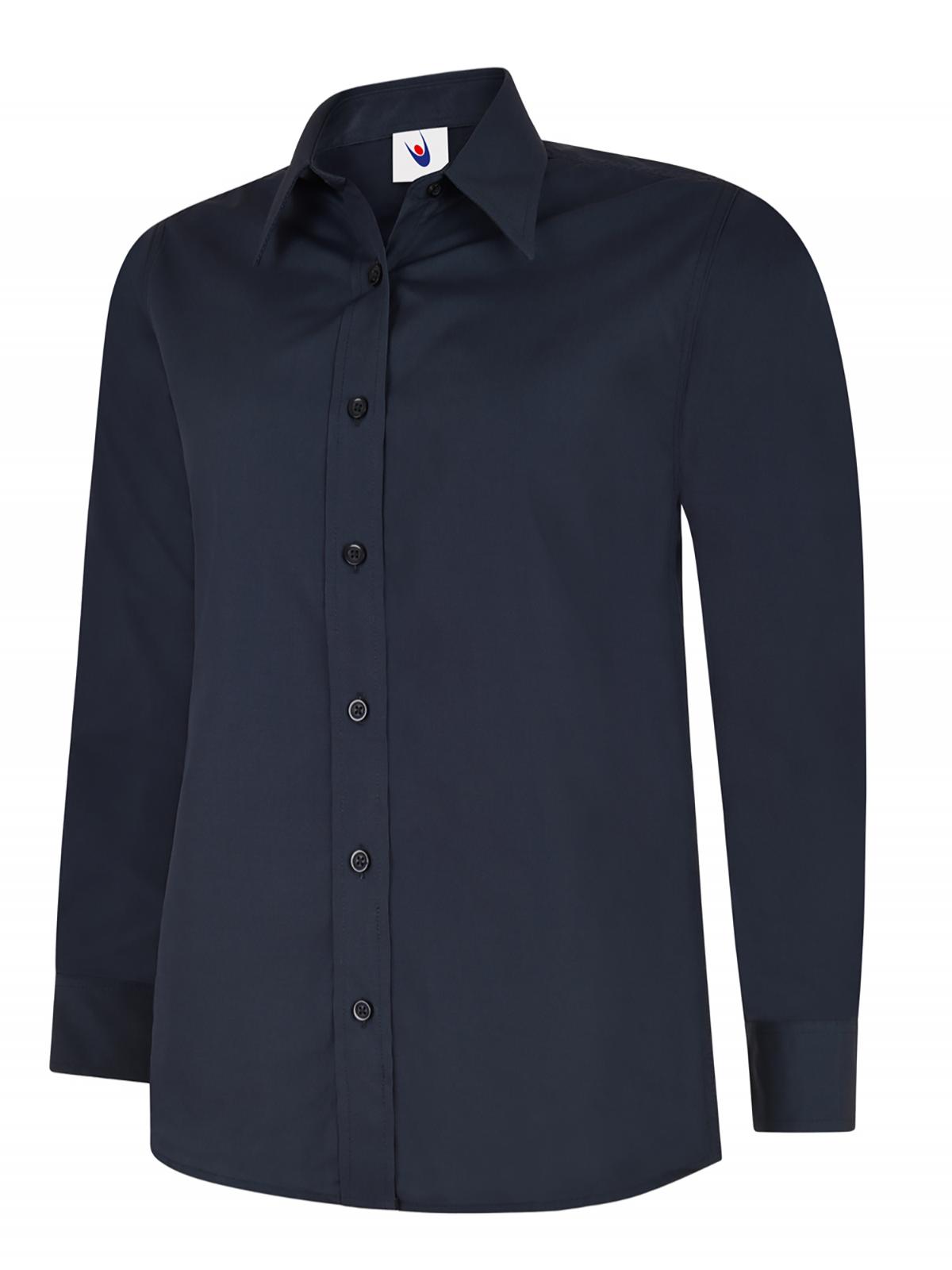 Uneek Ladies Poplin Full Sleeve Shirt Navy