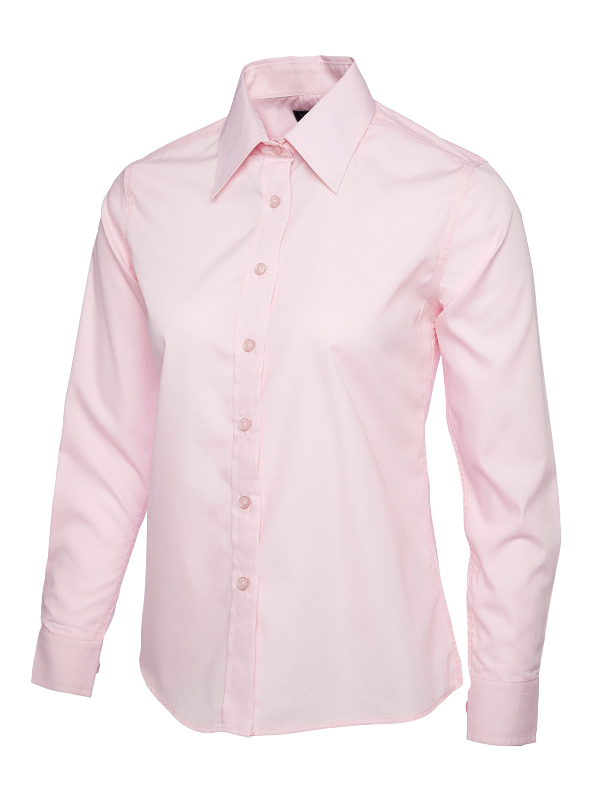 Uneek Ladies Poplin Full Sleeve Shirt Pink