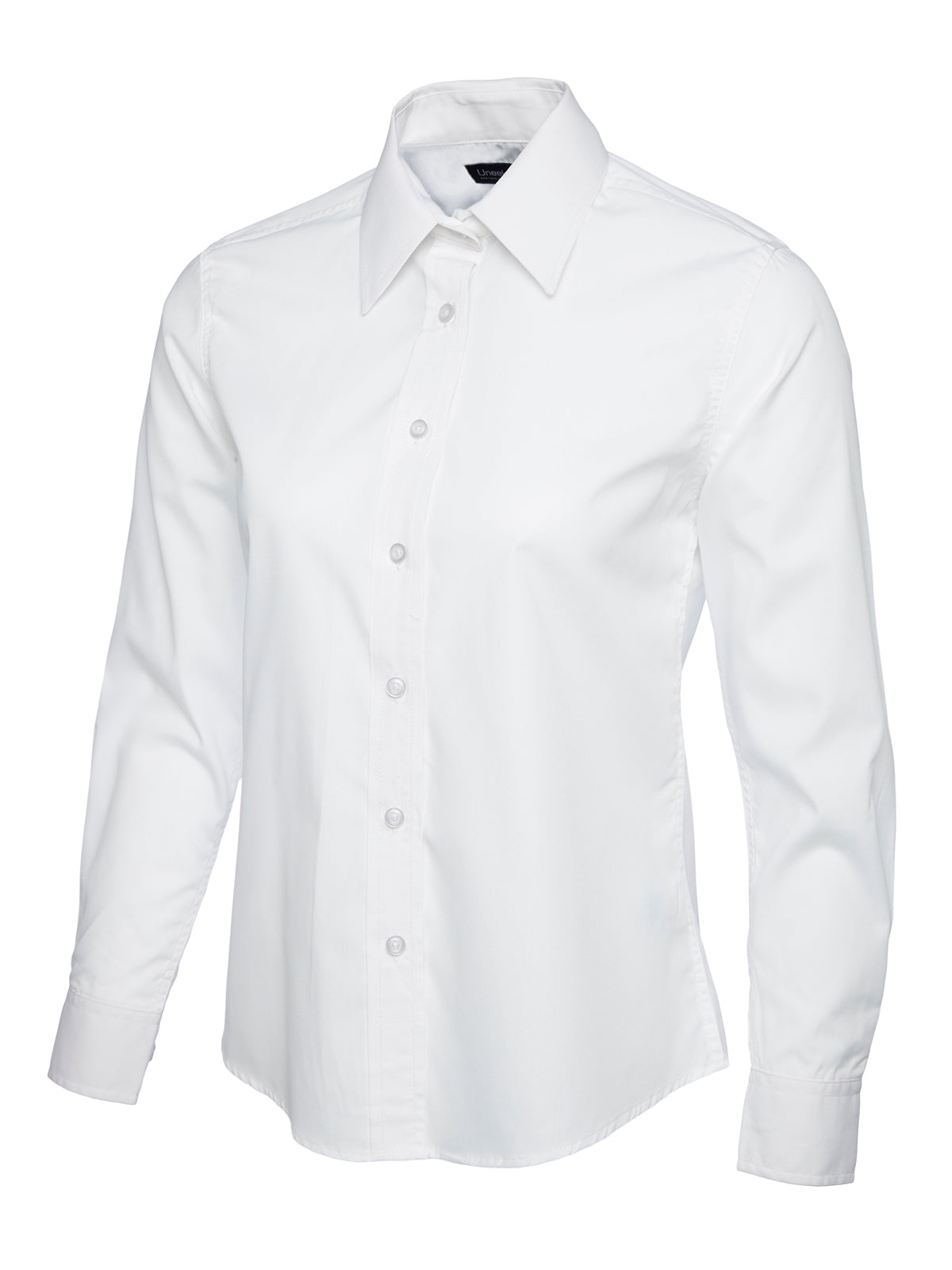 Uneek Ladies Poplin Full Sleeve Shirt White